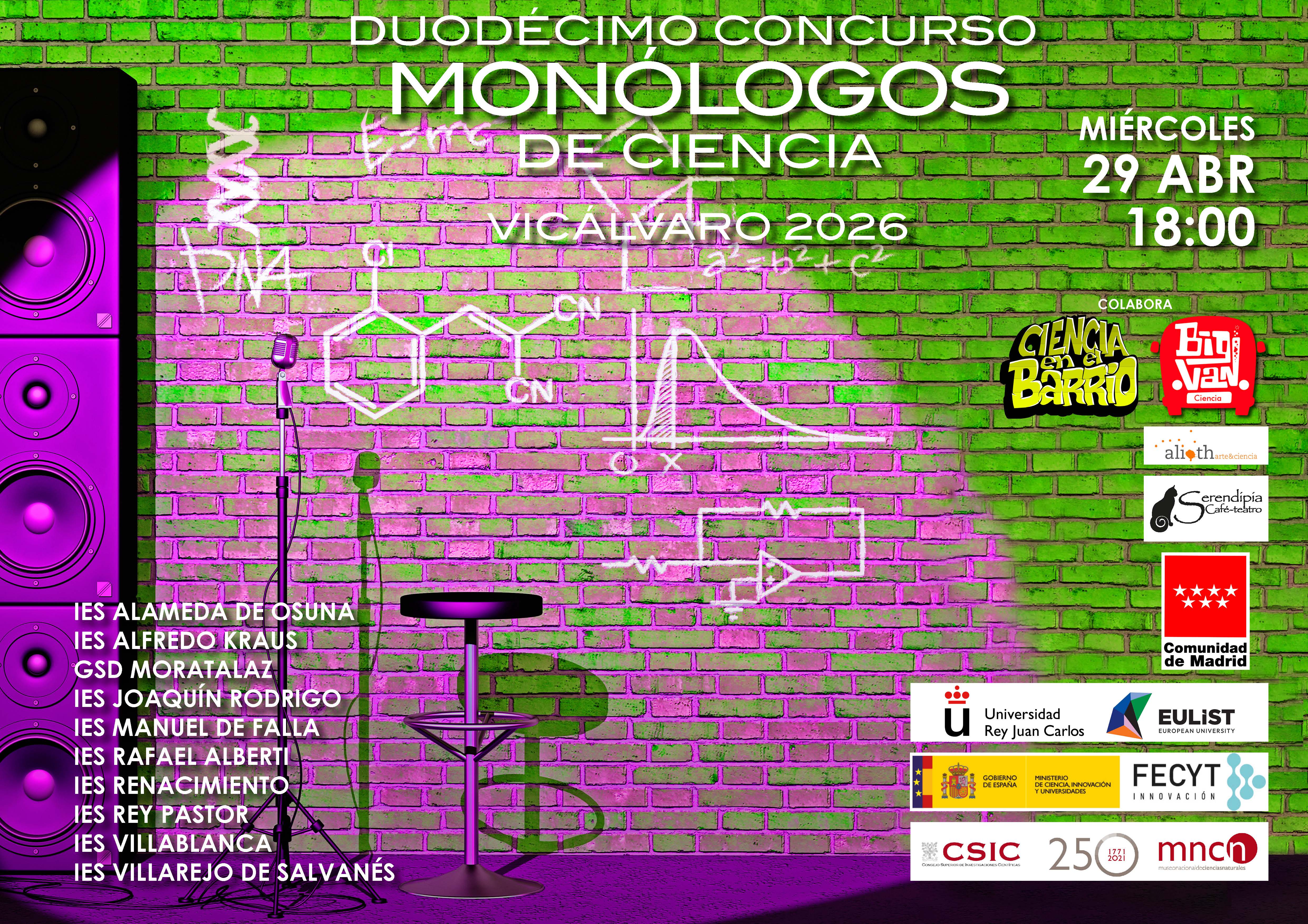 Gala de monólogos 2026