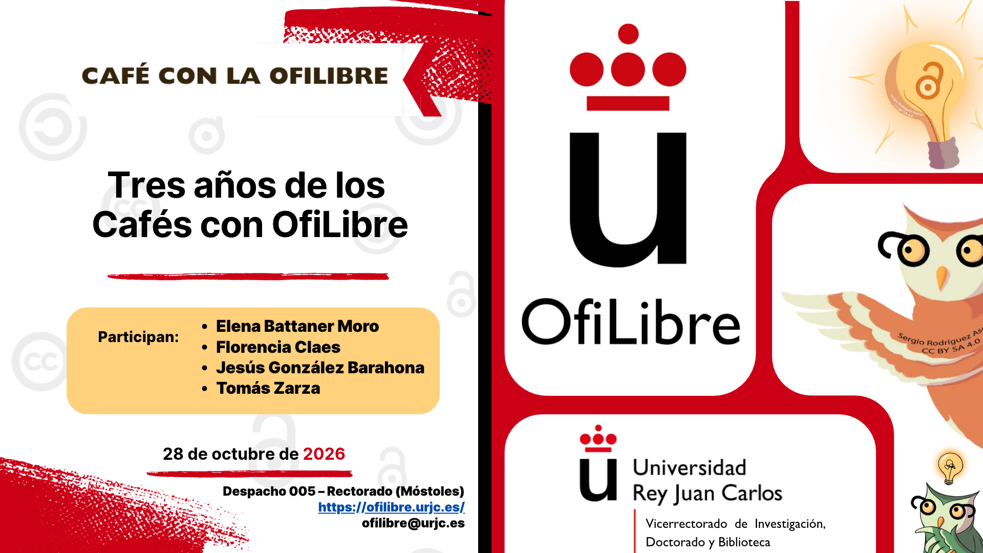 Tres años de los Cafés con OfiLibre - Café con Ofilibre