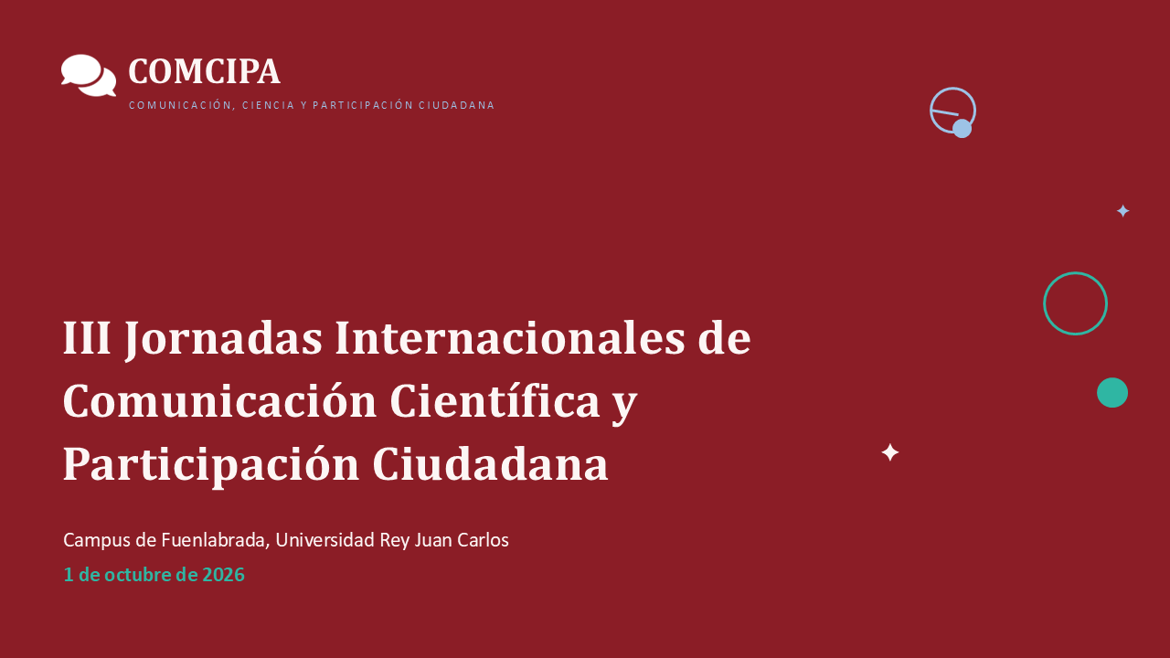 III Jornadas internacionales de comunicación científica y participación ciudadana