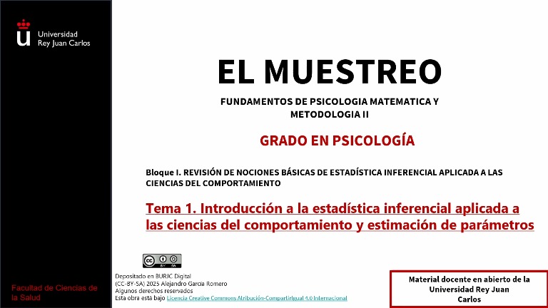 El muestreo