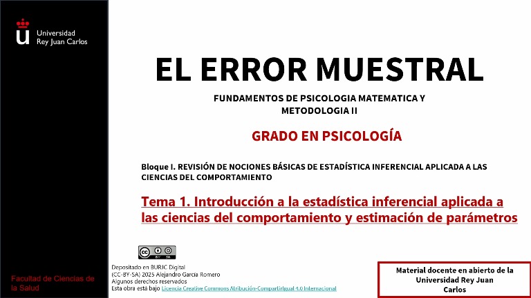 El error muestral