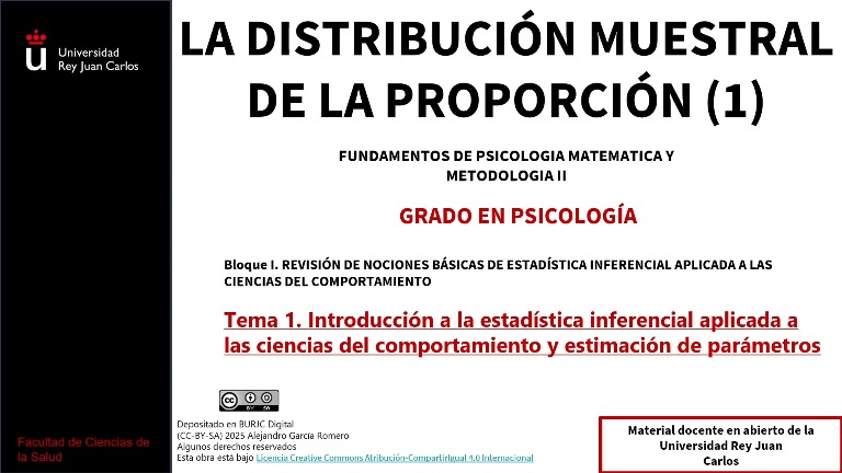 La distribución muestral de la proporción (Parte 1)