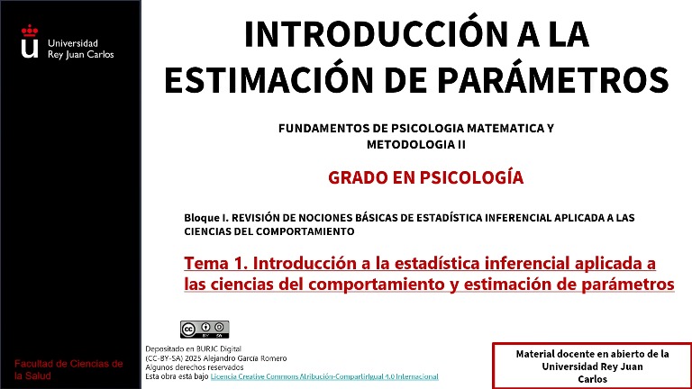 Introducción a la estimación de parámetros