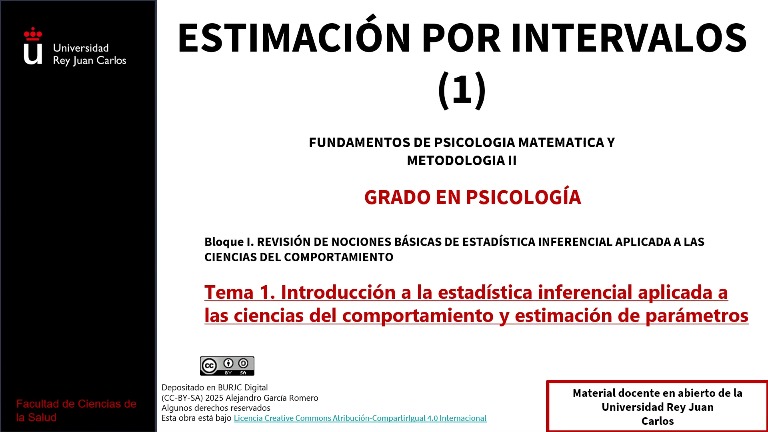 Estimación por intervalos (Parte 1)