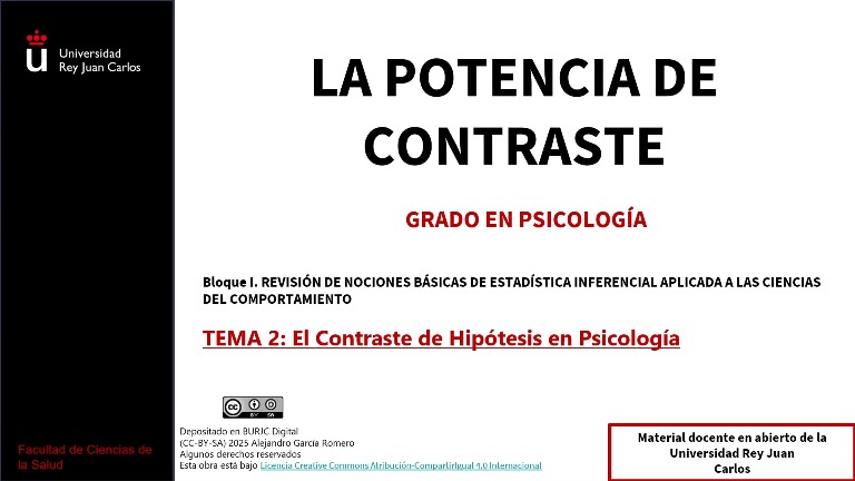 La potencia de contraste