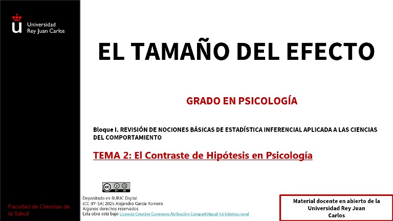 El tamaño del efecto