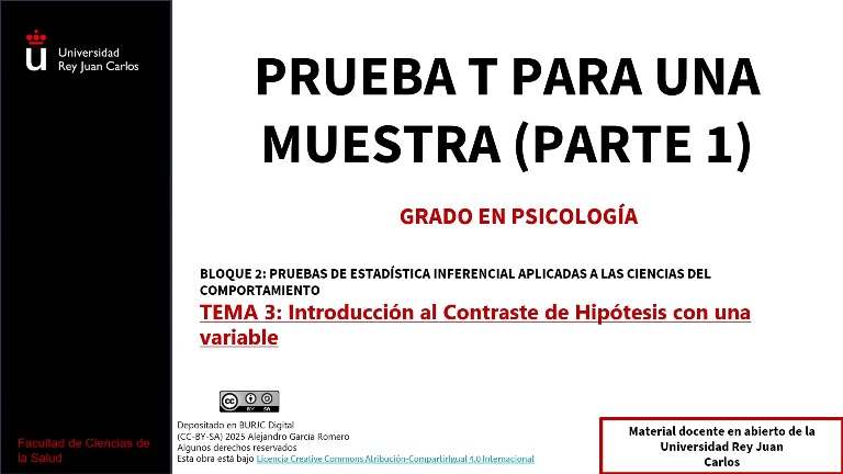 Prueba T para una muestra (Parte 1)