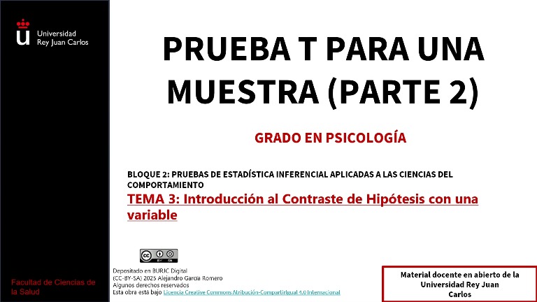Prueba T para una muestra (Parte 2)