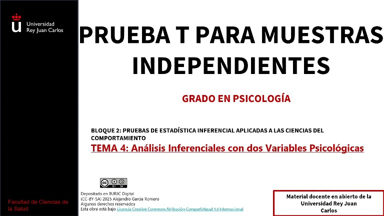 Prueba T para dos muestras independientes (Parte 1)