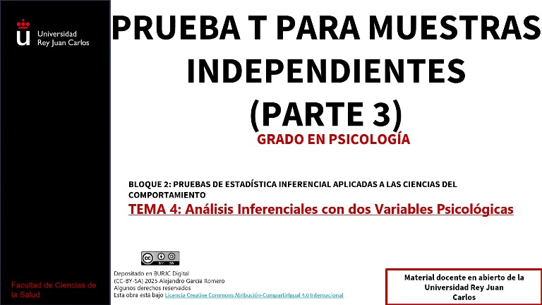Prueba T para dos muestras independientes (Parte 3)