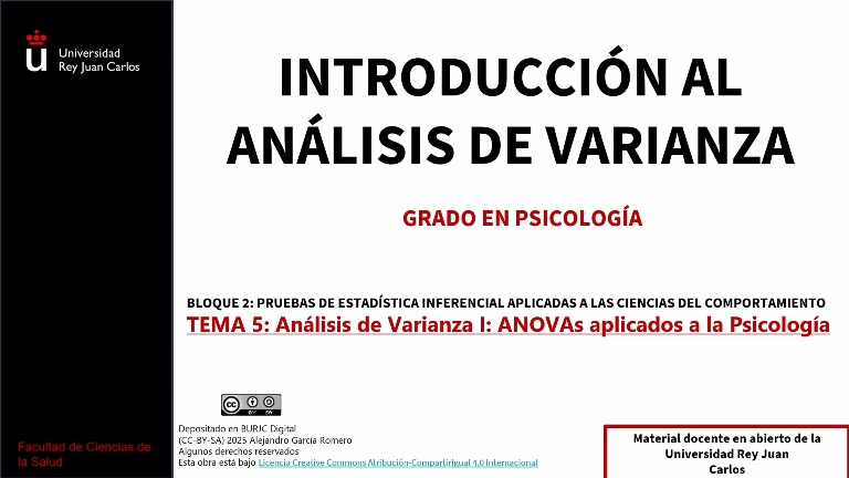 Introducción al Análisis de Varianza (ANOVA)