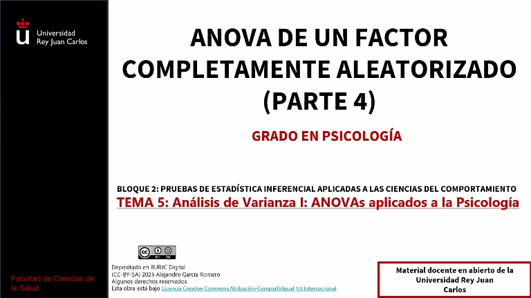 ANOVA de un factor completamente aleatorizado (Parte 4)