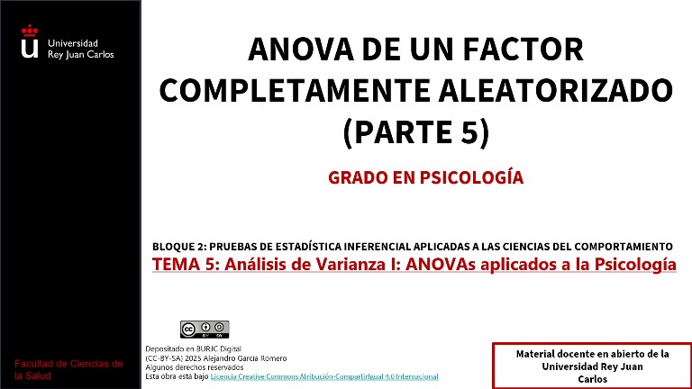 ANOVA de un factor completamente aleatorizado (Parte 5)