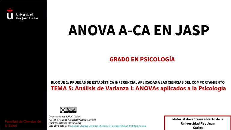 ANOVA de un factor completamente aleatorizado en JASP