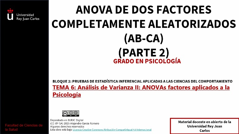 ANOVA de dos factores completamente aleatorizados (Parte 2)