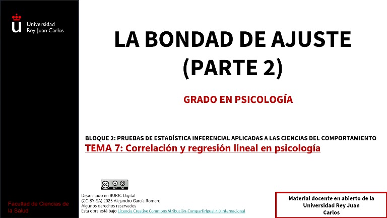 La bondad de ajuste (Parte 2)