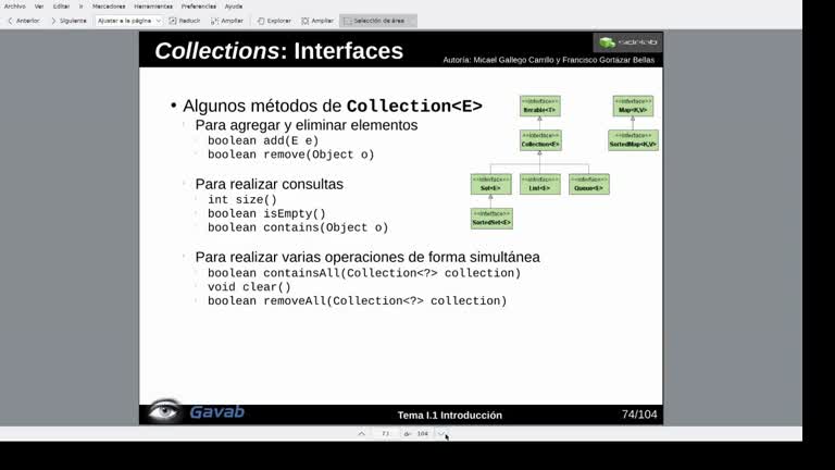 Tema 1 Estructuras de datos básicas. Framework Collections: Interfaces