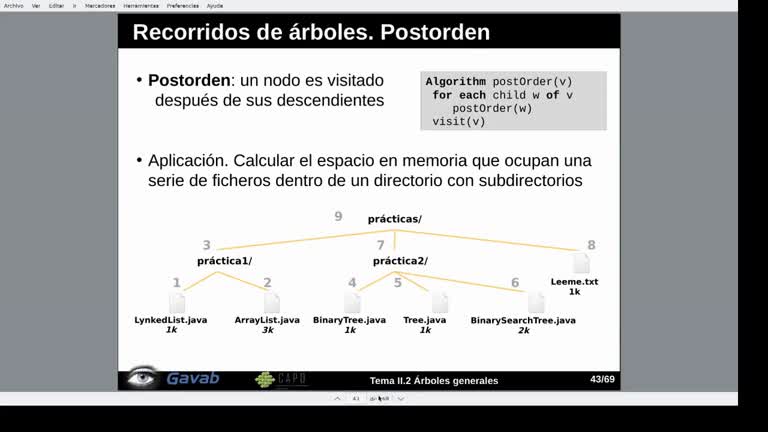 Tema 2 Árboles generales. Recorridos