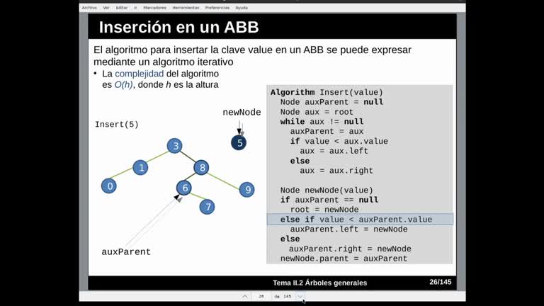 Tema 4 Mapas y diccionarios ordenados. Árbol binario de búsqueda