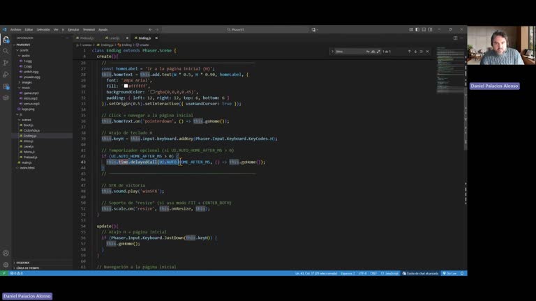 JAVASCRIPT(PHASER) - Píldora 7 — UX de cierre, accesibilidad y checklist de calidad