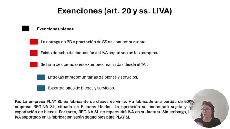 5.3 Exenciones plenas de IVA