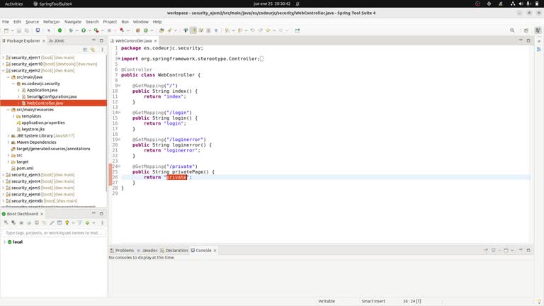 Parte 1 - Tema 3.1 y 3.2 - Seguridad en Spring Web