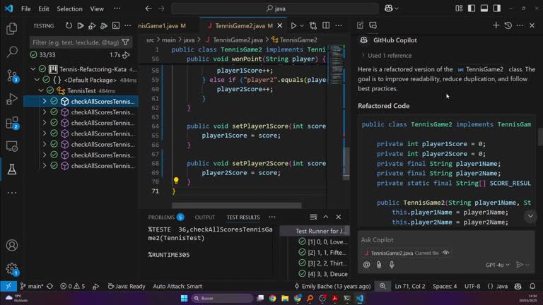 1775382245388_Mantenimiento_y_evoluci_n_Refactorizaci_n_Solo_Tennis_Refactoring_Kata_con_GitHub_Copilot_mkv