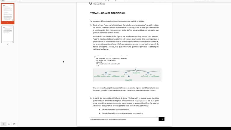 Tema 2: Análisis sintáctico