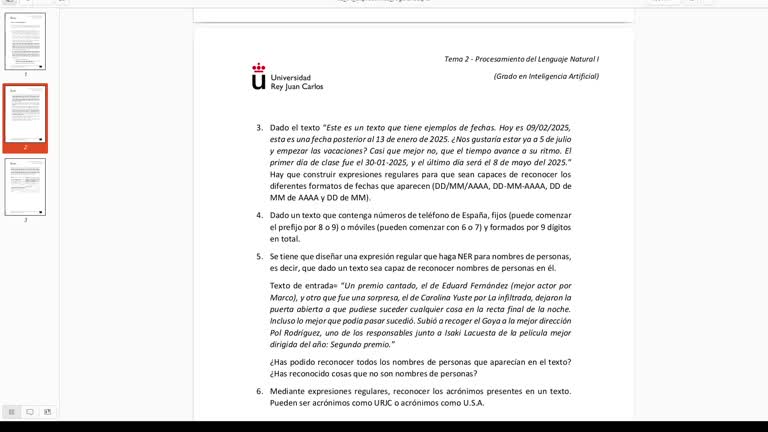 Tema 2: Expresiones regulares