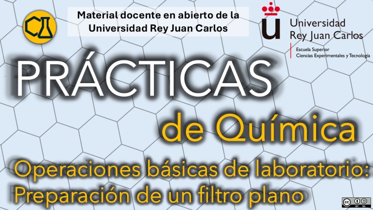 Preparación de un filtro plano